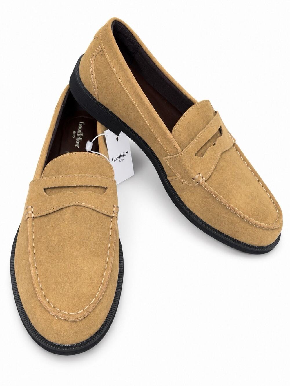 Goodfellow & Co Men’s Orson Penny Loafers Size 10.5 Tan Brown Slip On Shoes NWT